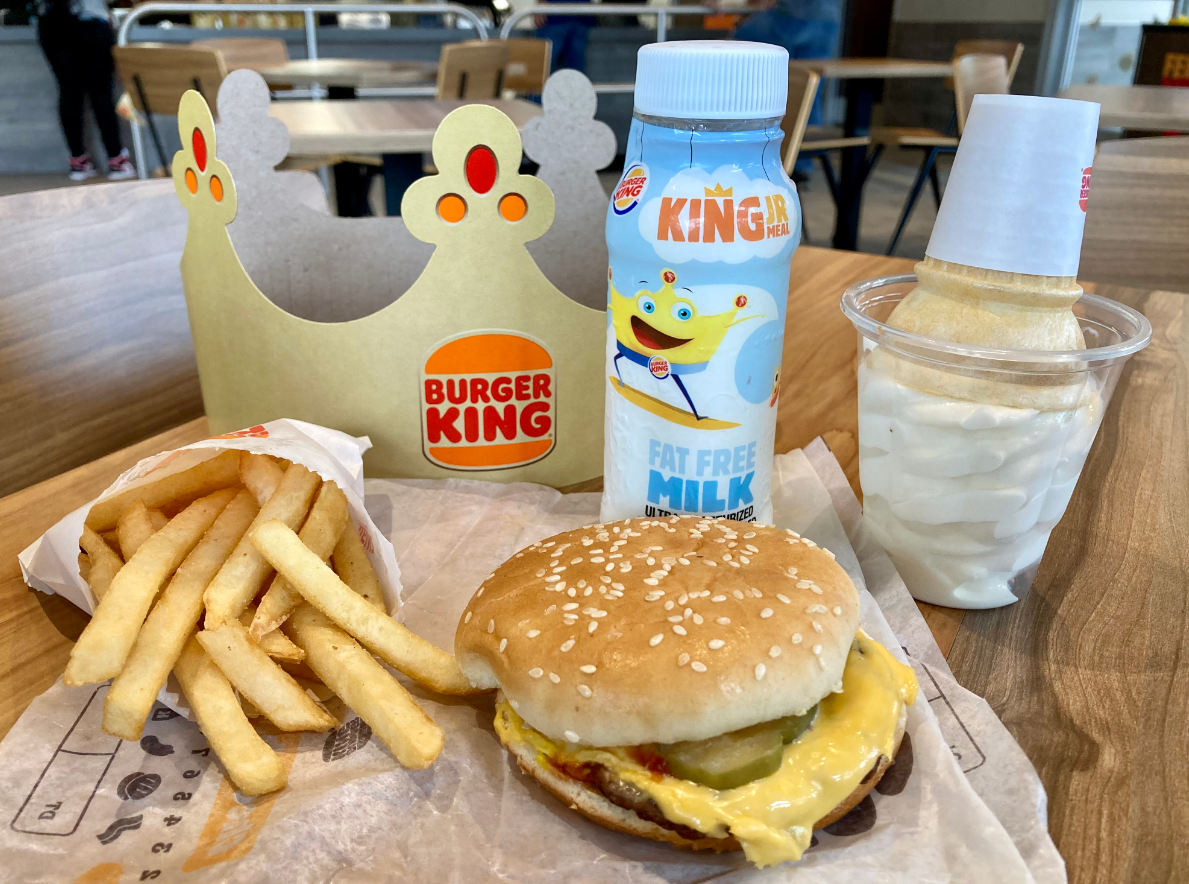 Kids meals in Burger king